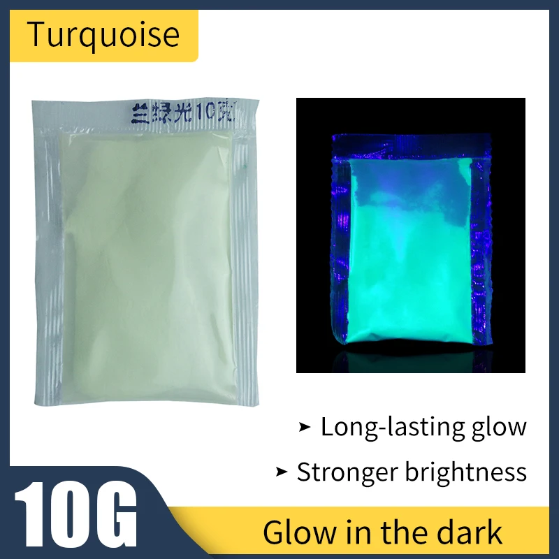 Бирюзовый Цвет световой Краски мягкий светящийся в темноте Флуоресцентный