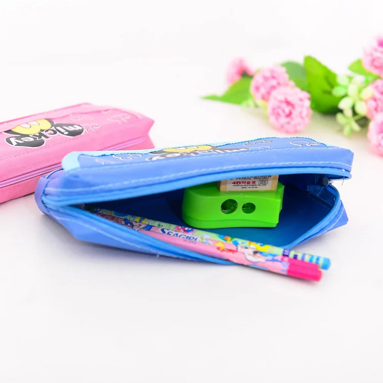 Простой Дисней мультфильм персонаж пенал для мальчиков девочек Микки Минни