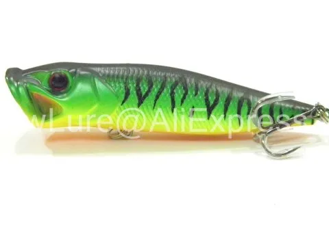 WLure 9 см 12 г красный рот Поппер Topwater жесткий приманка с громкий дребезжащий звук и высокий брызг воды рыболовные приманки T604 - Цвет: T604X39