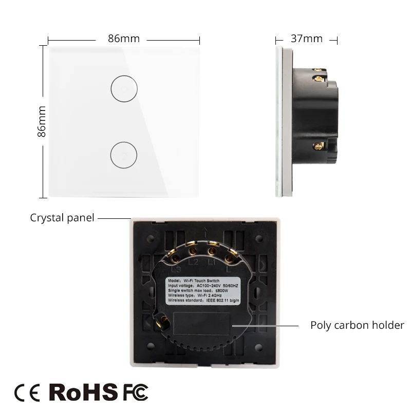 Wifi Smart Switch EU 2/3 Way приложение для связи с несколькими уровнями управления
