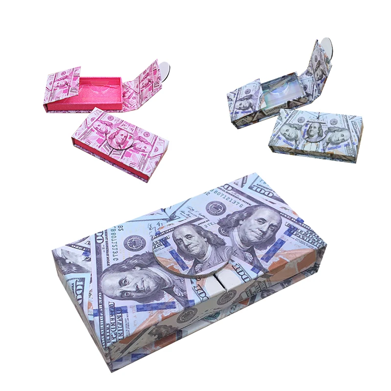 

Rectangular Lash Box Packaging Wholesale Glitter Background and Tray Mink False Eyelashes Package Cases Suppliers