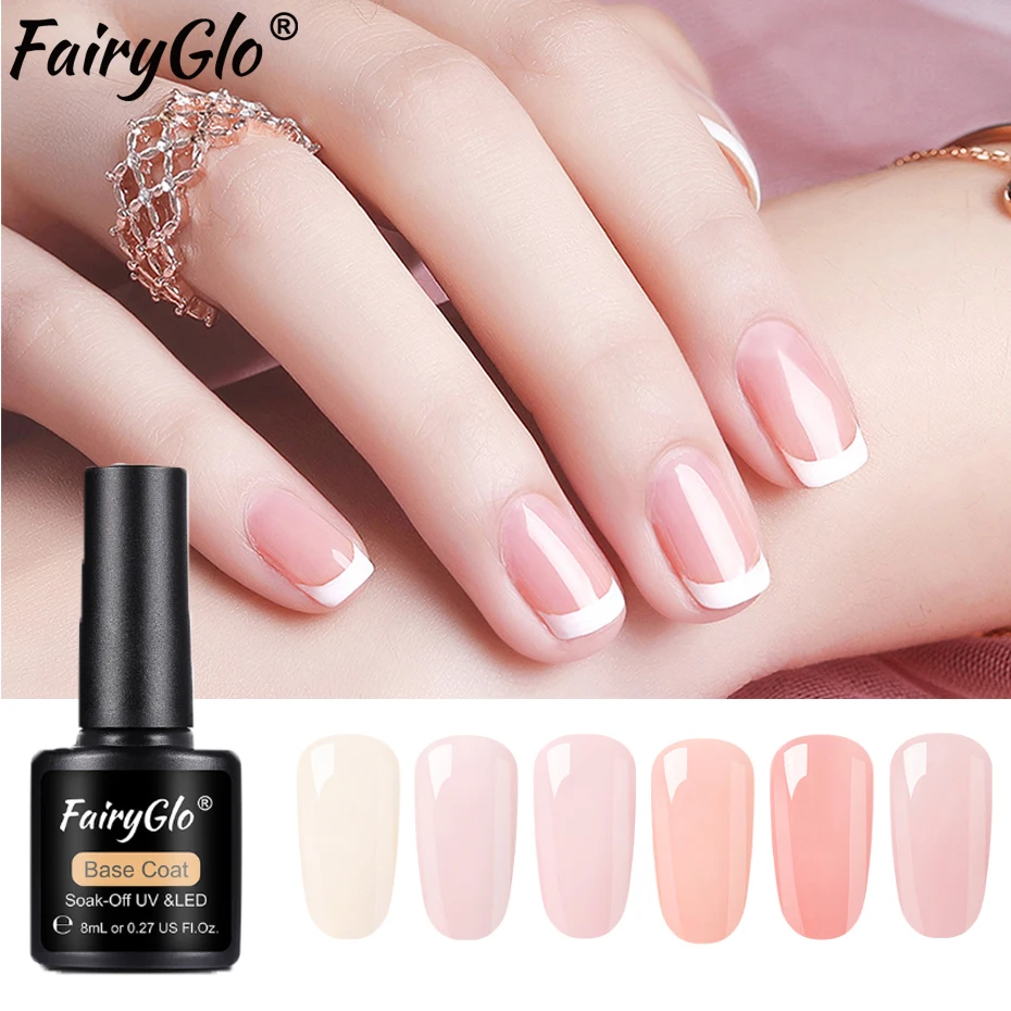 

Гибридный лак FairyGlo, 8 мл, два способа использования, Гель-лак для ногтей, два шага, цветное Базовое покрытие, Гель-лак для ногтей, лак для дизай...