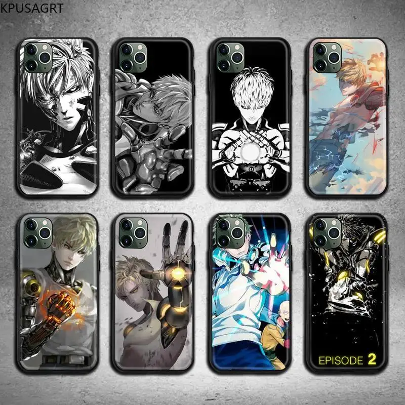 

One Punch Man Genos Fashion Phone Case For iphone 12 11 Pro Max Mini XS Max 8 7 6 6S Plus X 5S SE 2020 XR cover