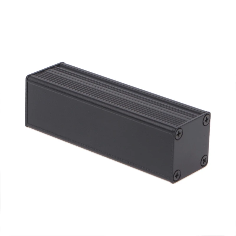 Новый экструдированный черный чехол с алюминиевым корпусом 80x25x25 мм для