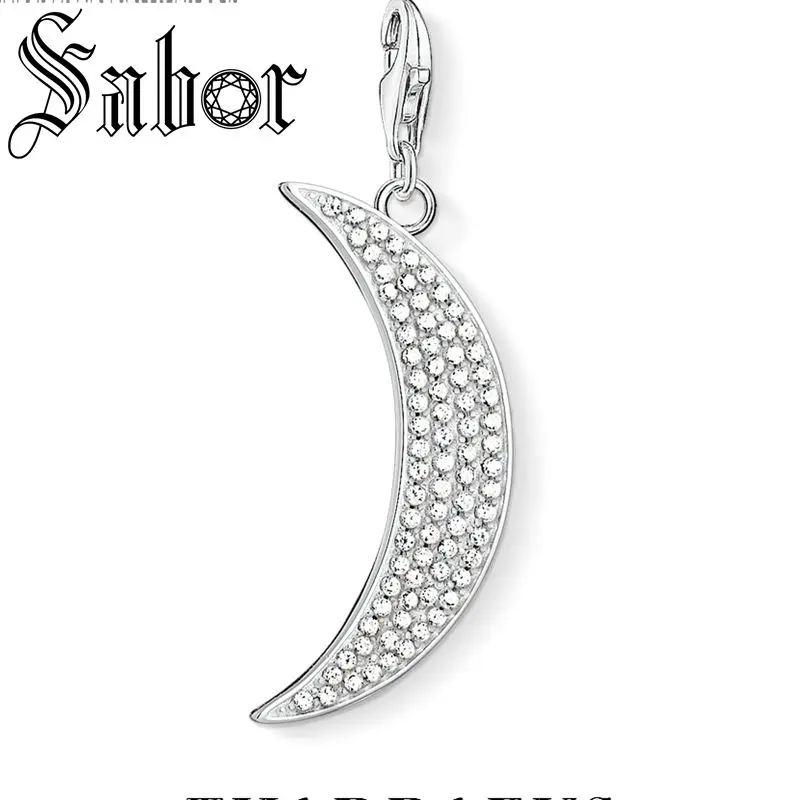 Moon Pave Reiki исцеляющая Подвеска для женщин трендовая Посеребренная DIY ювелирное