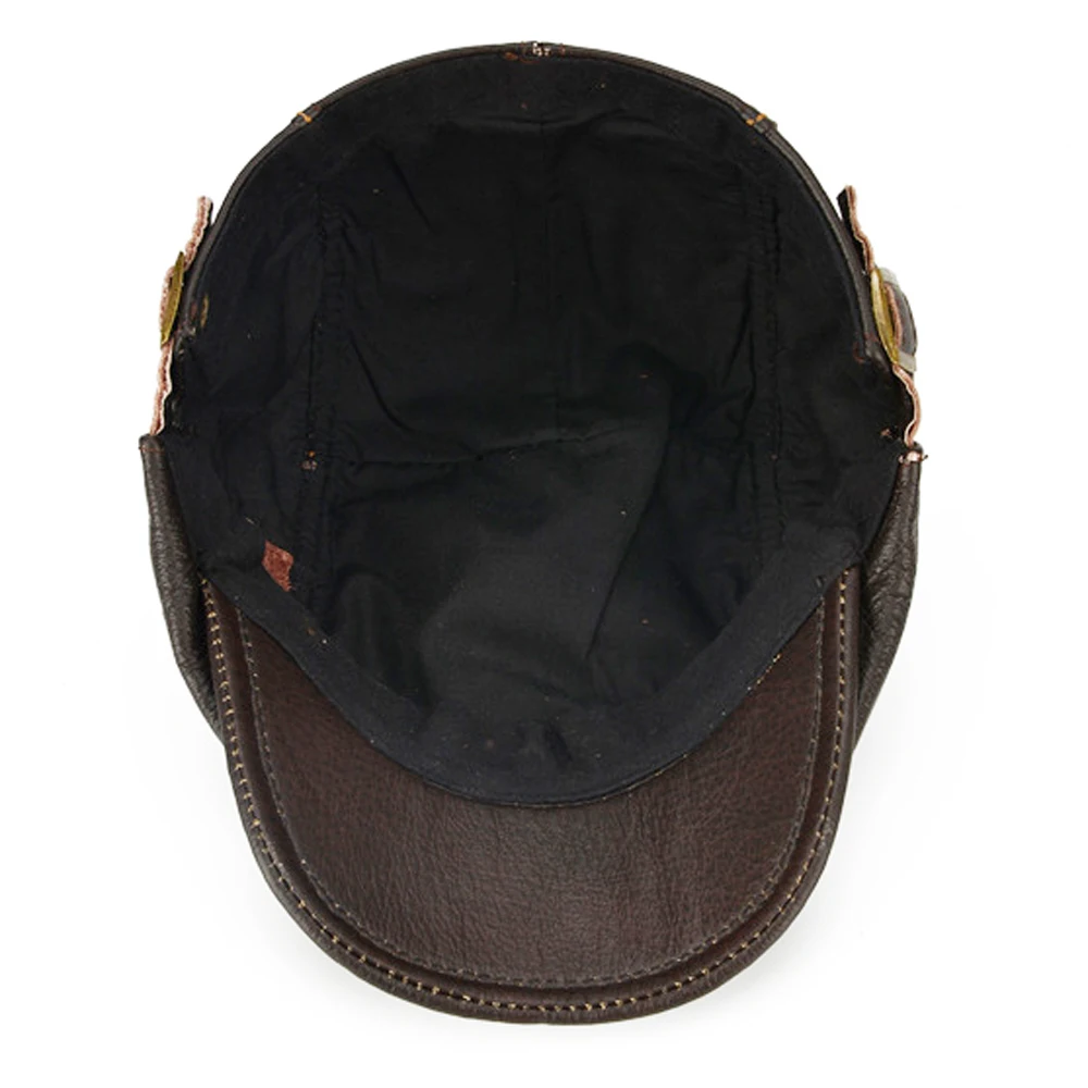 Для мужчин из натуральной кожи шапки сезон осень-зима Натуральная Воловья кожа