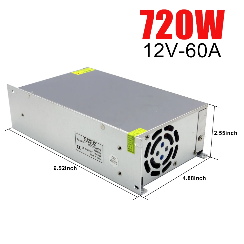 Питание AC-DC 12V 3A 5A 10A 15A 20A 30A 40A 42A 60A трансформатор для освещения светодиодный свет полосы переключения драйвер адаптера питания