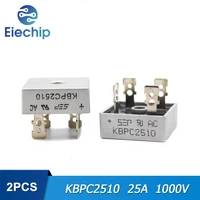 2pcslot kbpc2510 diode bridge rectifier kbpc2510 25a 1000v
