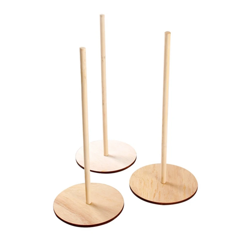 3 шт./партия деревянный держатель для пончиков простой бытовой День Рождения