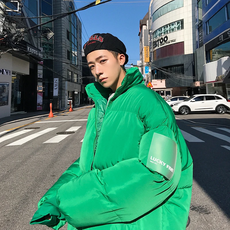 Новинка Осень 2019 мужское однотонное платье в Корейском стиле плотное теплое