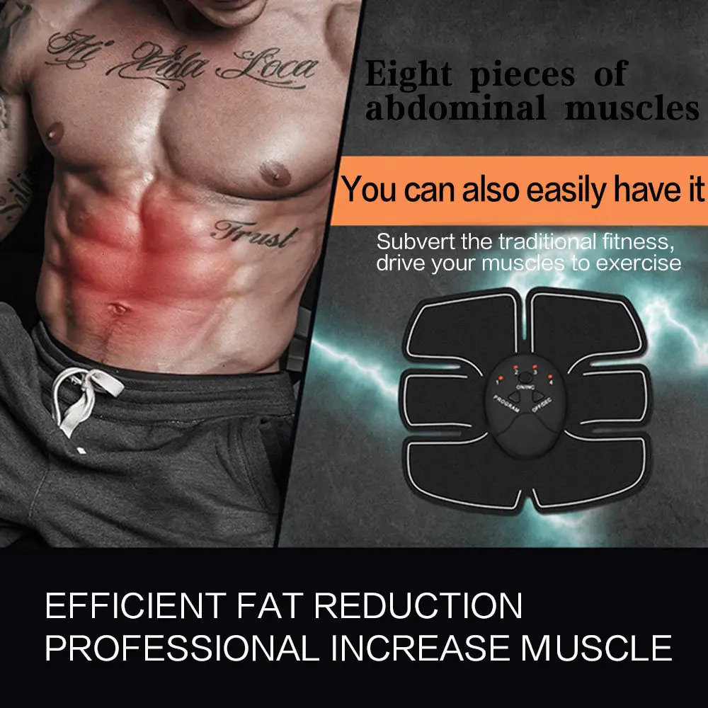 Машина для пресса электрический стимулятор мышц ABS ems тренажер фитнес потеря веса тело массажер для похудения с коробкой Прямая поставка
