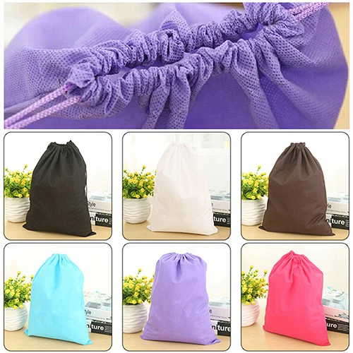 Laundry Shoe Travel Pouch Portable Tote Drawstring Storage Bag Organizer | Дом и сад