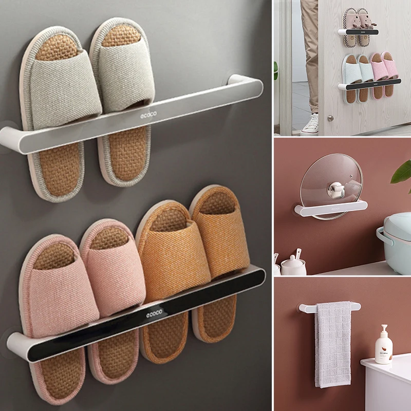 Стеллаж для слива тапочек в ванную комнату настенный органайзер обуви держатель