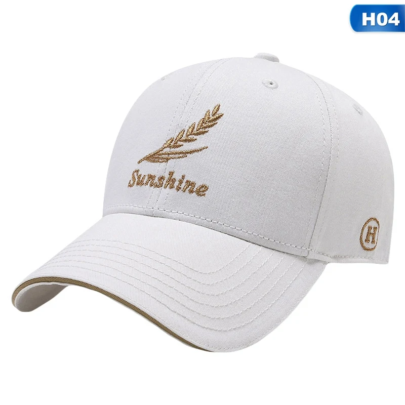 

2020 New Neutral Cotton Outdoor Baseball Cap Feather Embroidery Snapback Fashion Sports Hat Men And Women Hat