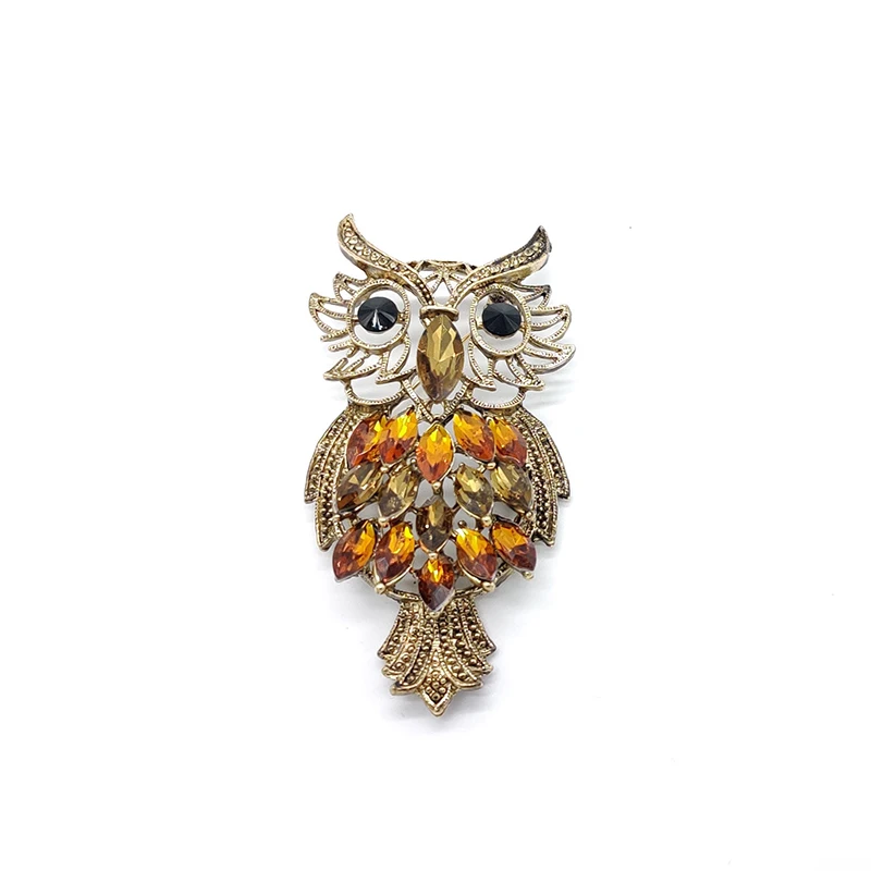 

PD BROOCH European American Retro Creative Owl Exaggerated Brooch High-end Clothing Accessories Brooch Collar Pin Brooch Jewelry