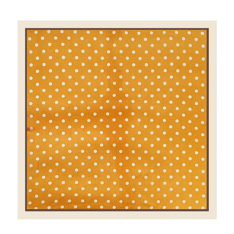 

2020 New Arrival Brand 100% Pure Silk Scarf Pashmina Dot Hijab Bandana Foulard Scarves 53*53 Cm Shawl Wrap For Women Lady