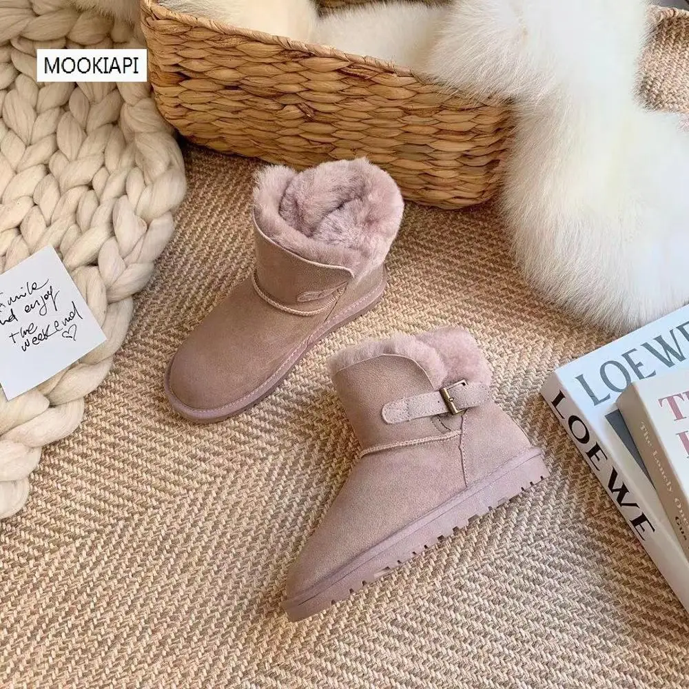 2019 г. Австралийский бренд зимние сапоги высокого качества Натуральная Овчина