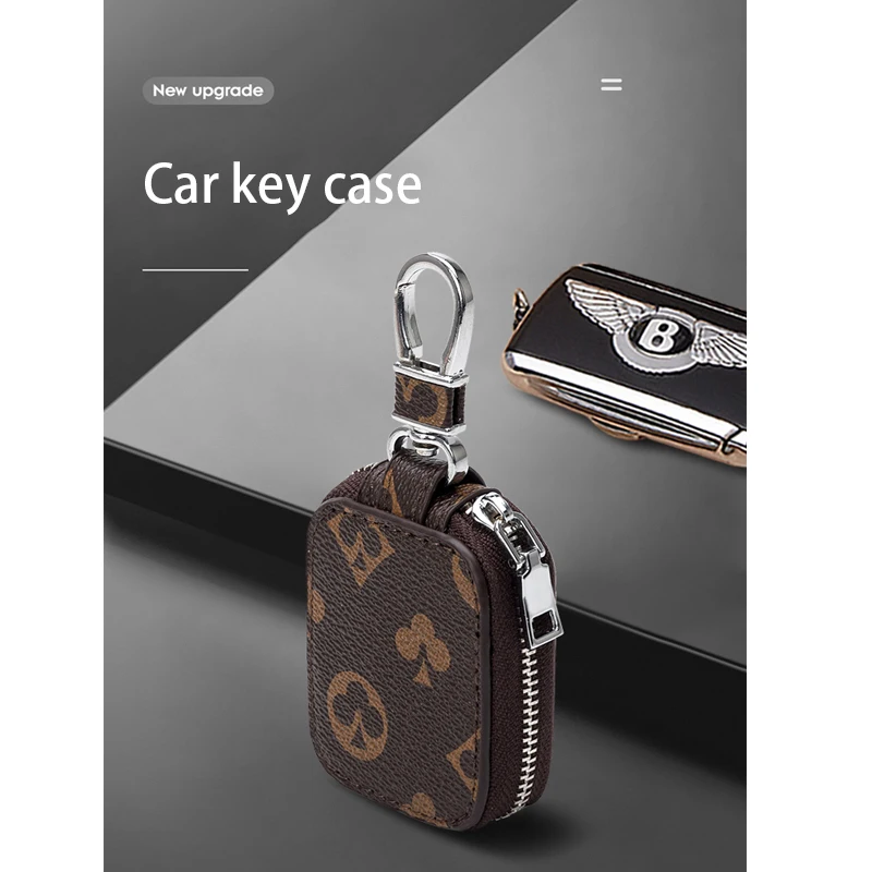 

Large-capacity Car Key Case for Men and Women Leisure Waist Zipper Key Protection Cover Key Case