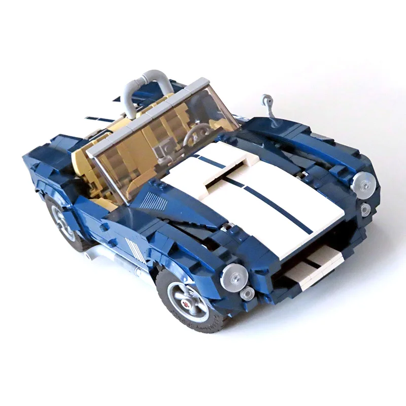 Creativo tecnico 10265 modificato Cobra Roadster Sports Car DIY Building Blocks assemblare mattoni modello di veicolo giocattoli per bambini regali