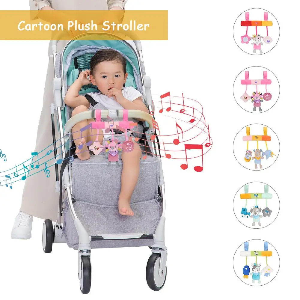 Детская коляска детская кроватка плюшевая подвесная игрушка-Жираф подвеска с