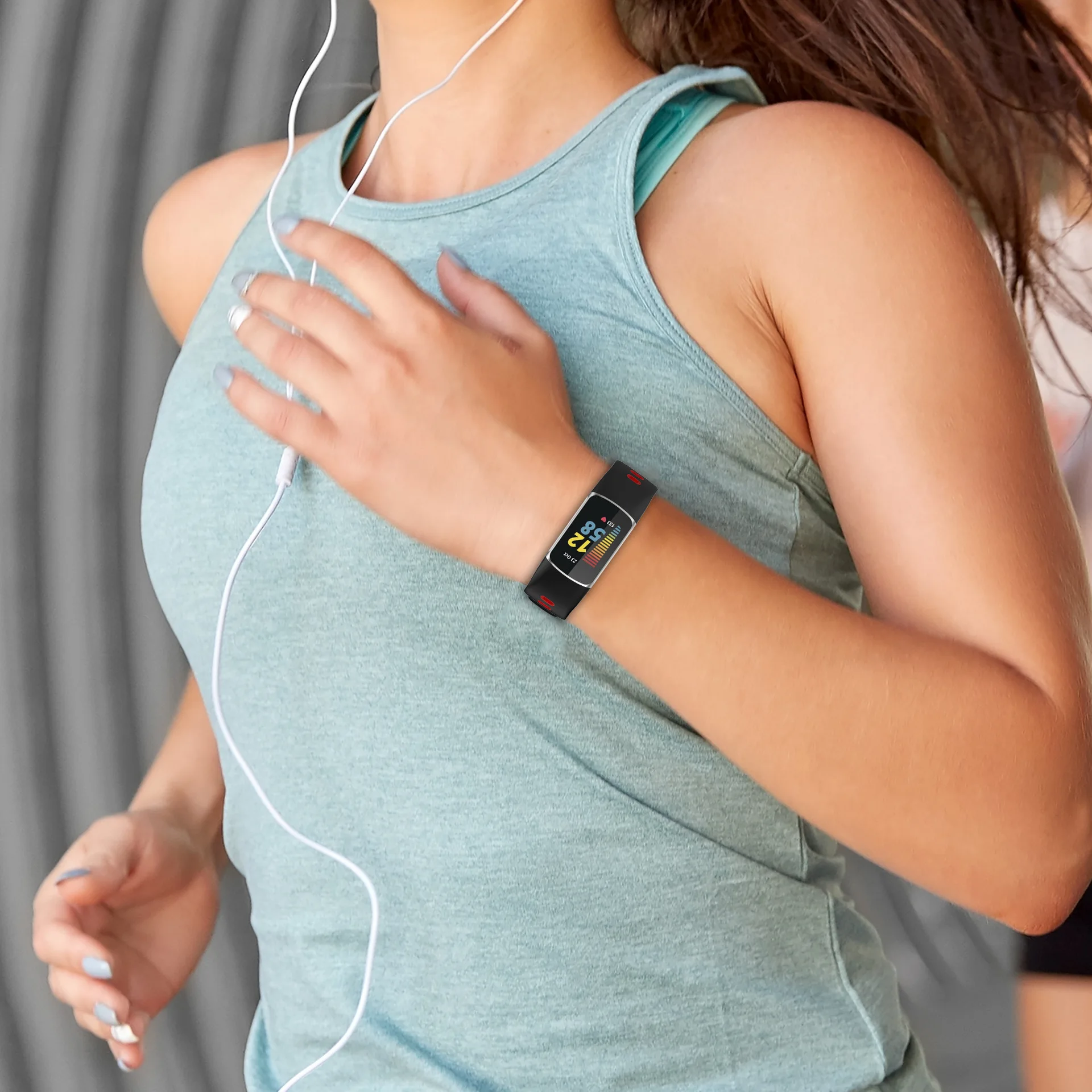 Ремешок для умных часов Fitbit Charge 5 силиконовый ремешок водонепроницаемый сменный