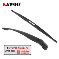 kawoo car rear wiper blade blades back window wipers arm for opel combo c hatchback 2005 2011 410mm auto windscreen blade