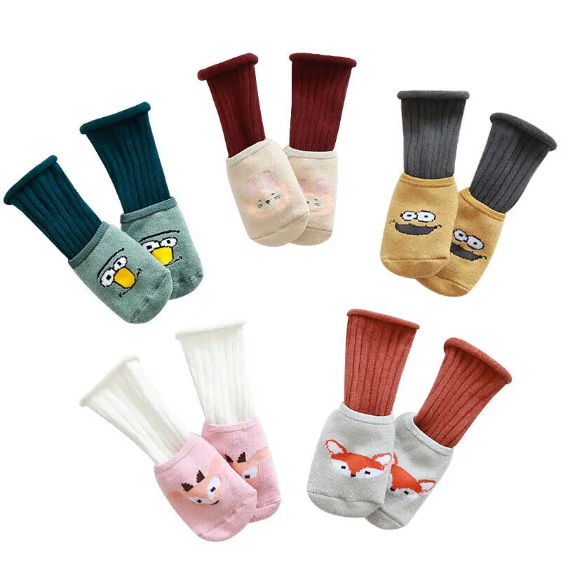 Winter Baby girl 3D cartoon Stockings Leg Warm cute animal Detachable non-slip stockings-Buy 1 get | Детская одежда и обувь