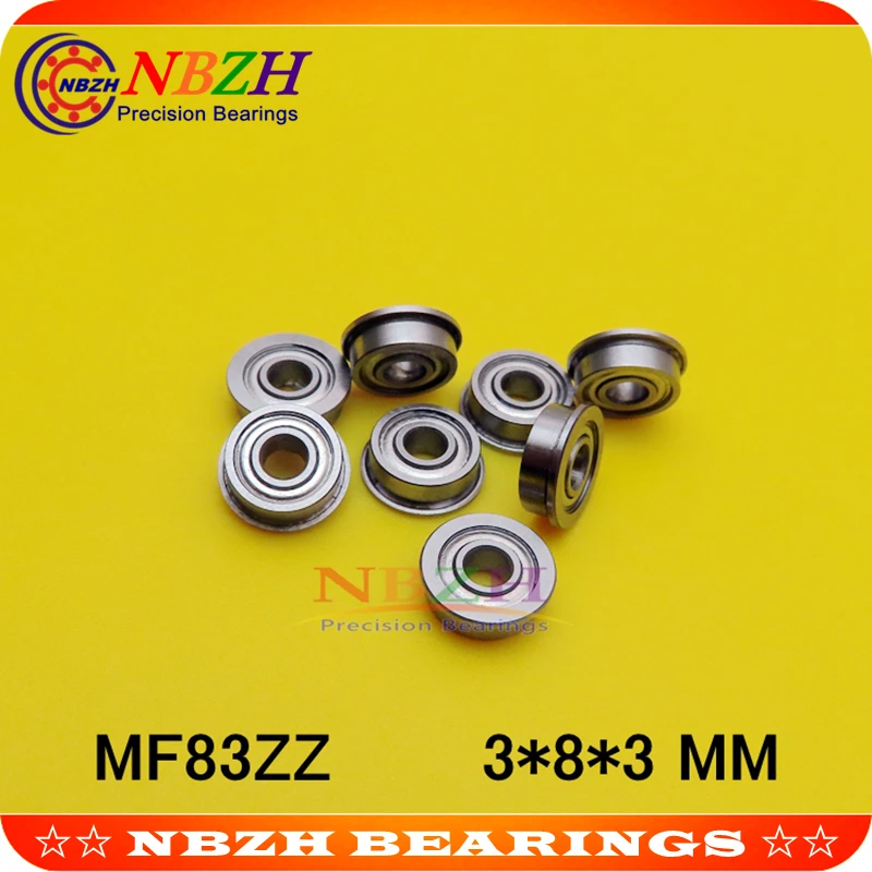 MF83 ZZ MF83ZZ 2Z MF83Z zz z 2z F619/3 FR 830ZZ фланцевый шарикоподшипник с глубоким желобом 3*8*9 2*3*0 6