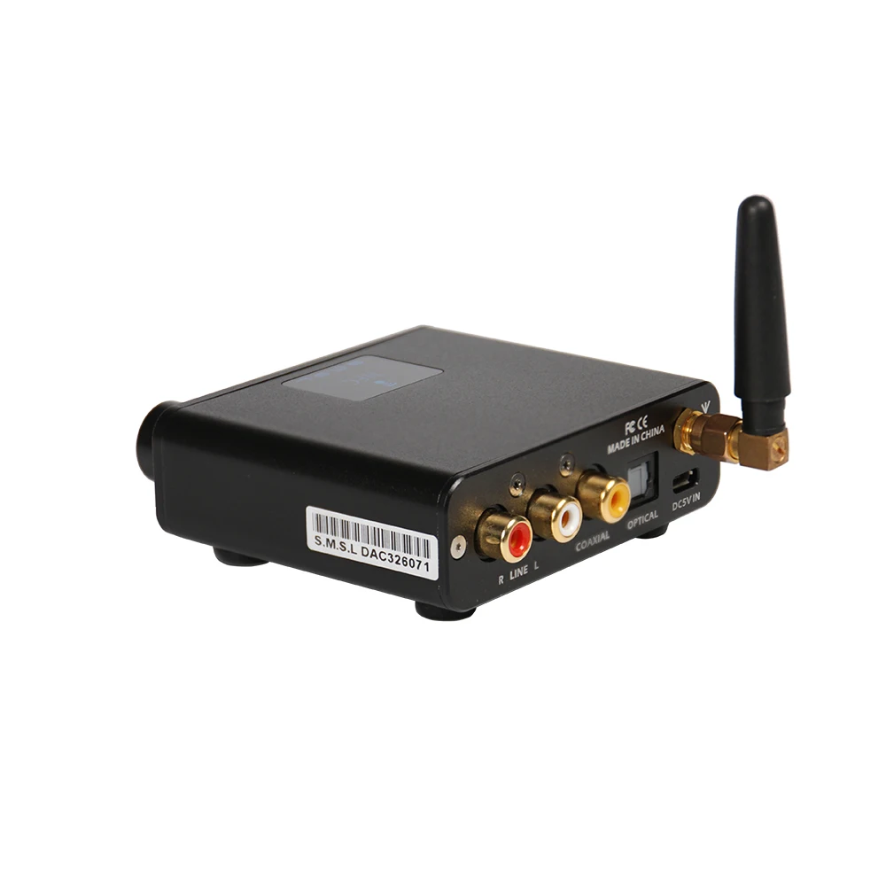 SMSL B1 HiFi Stereo Audio Bluetooth DAC Receiver NFC Optical Coaxial Digital Decoder 24 Hours Playing Time Black | Электроника