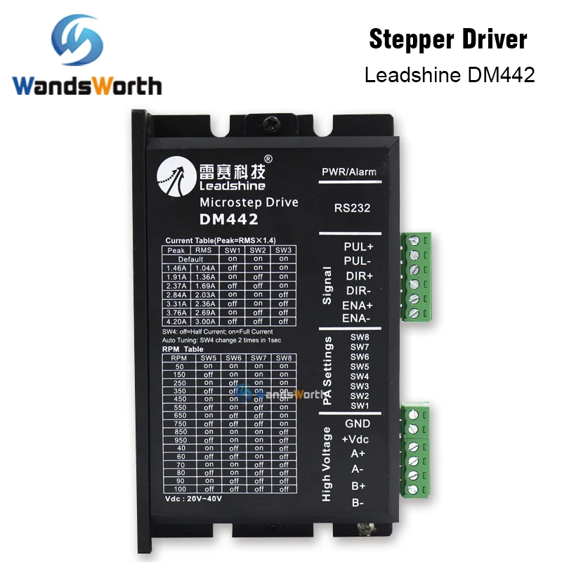Wandsworth Leadshine 2 Фаза аналоговый шаговый двигатель драйвер DM442 4.2a 20 40v|Запчасти для