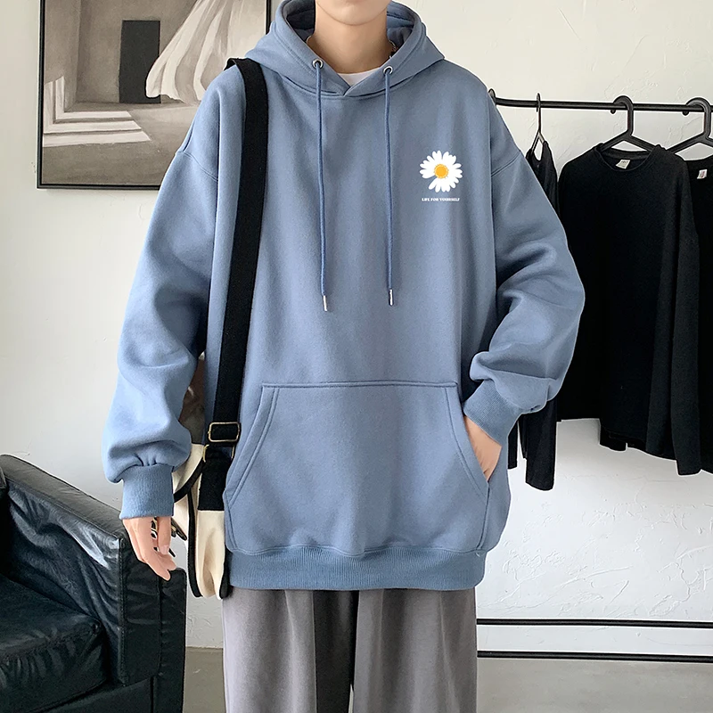 

2022 New Printed Loose Hooded Sweater