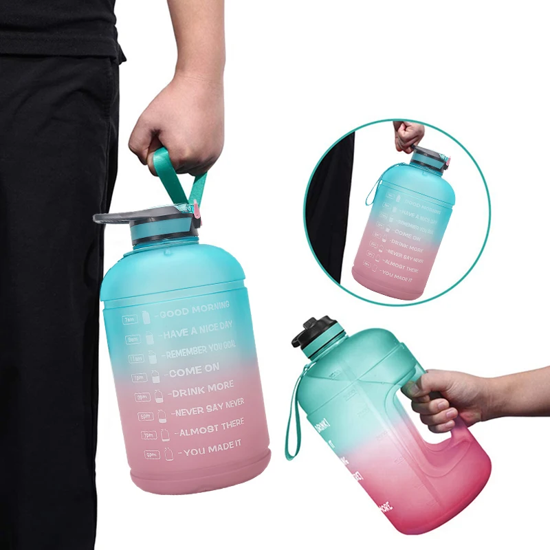 Пластиковые бутылки для воды с широким горлышком объемом л соломинкой без БФА