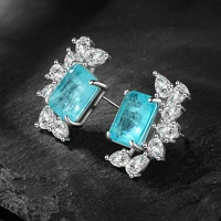 funmode beauty geometric cubic zirconia stud earrings for women jewelry accessories mickey party earrings brincos fe125
