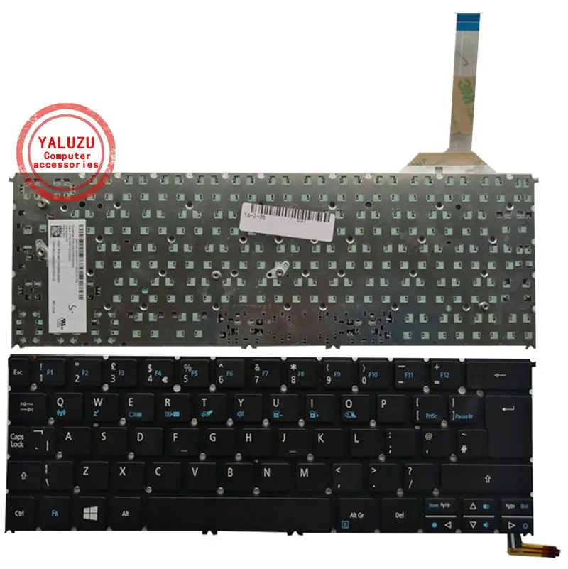 new English laptop keyboard for ACER S3-392 S3-392G R13 R7-3