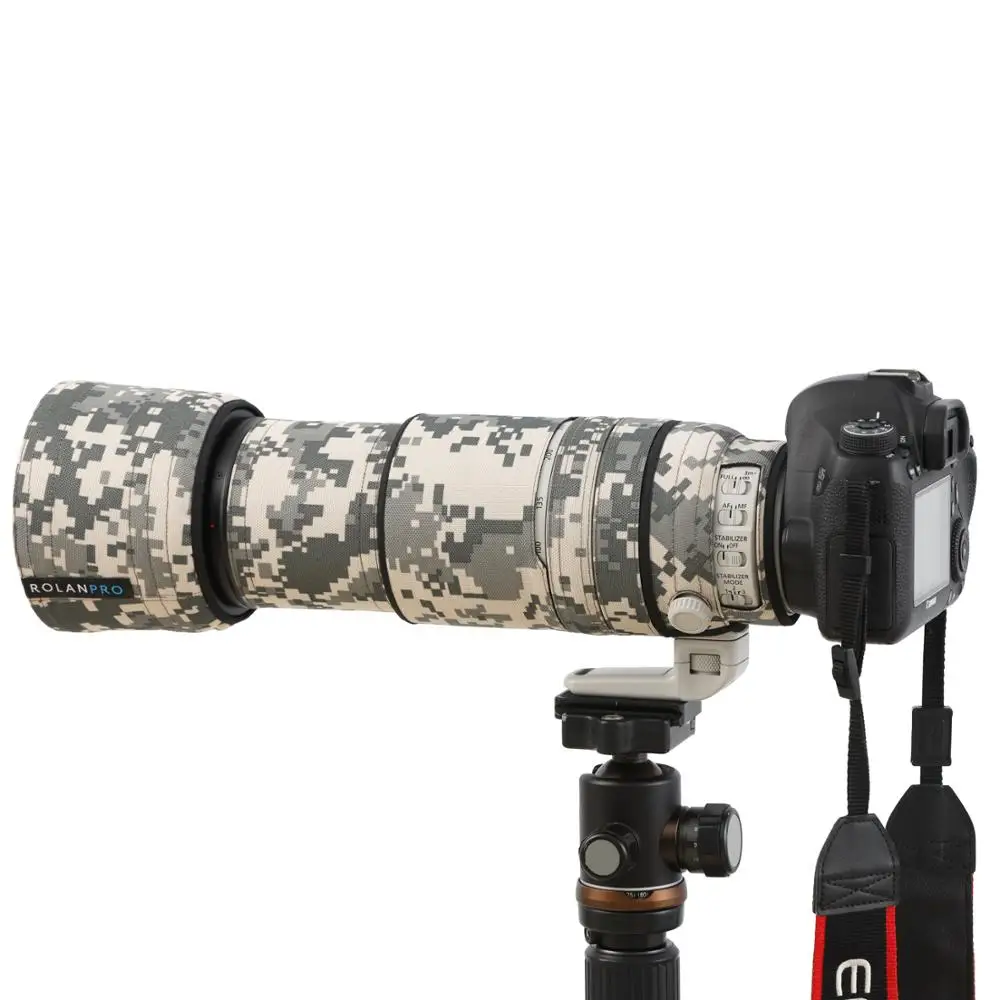 Линзы ROLANPRO камуфляжная накладка от дождя для Canon EF 100 400 мм f4.5 5 6 L IS II USM защитный