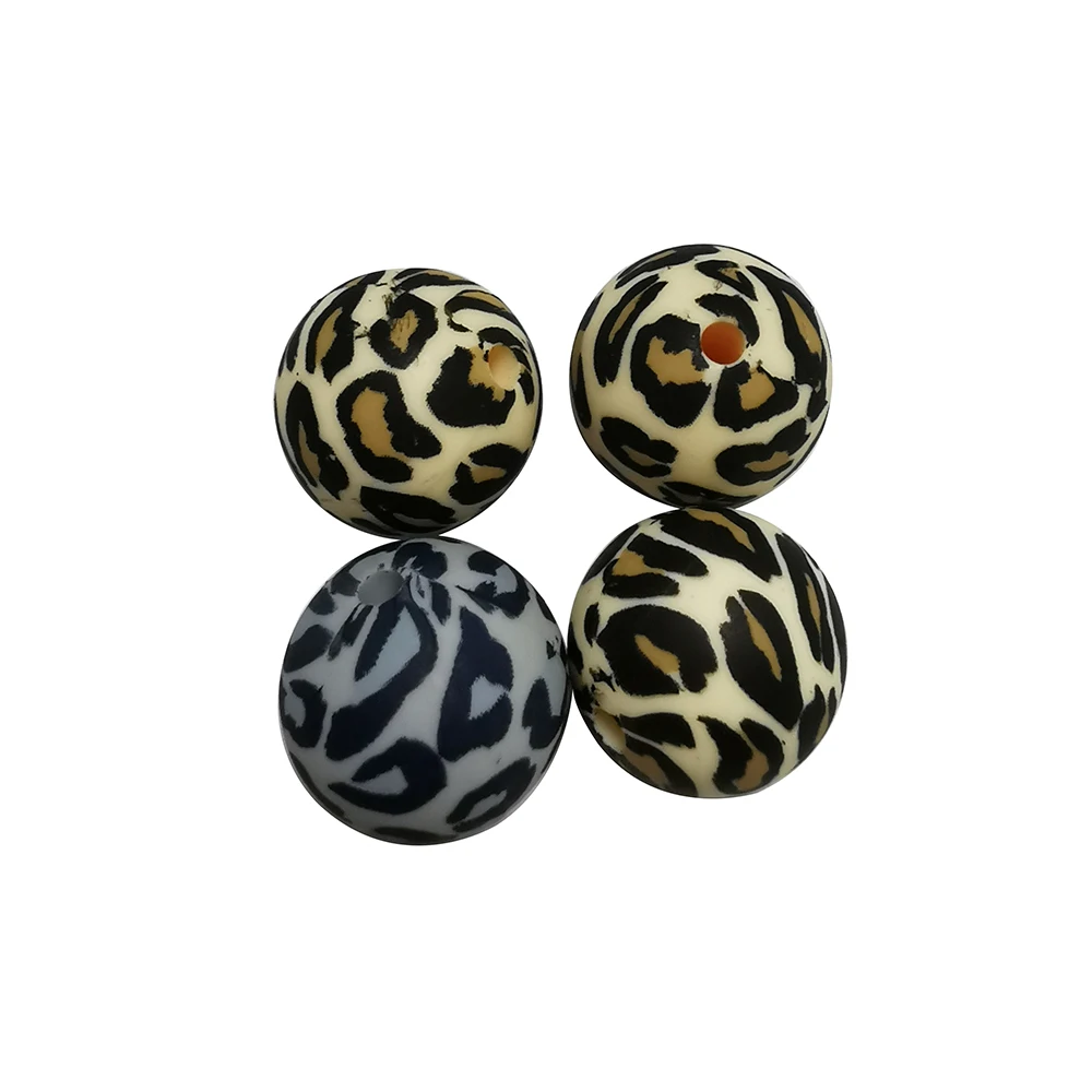 Juguetes de dentici&oacute;n para beb&eacute;, cuentas de silicona sin BPA para la fabricaci&oacute;n de joyas, cuentas de silicona, pulsera de cadena de chupete, juguetes mordedores masticables-0