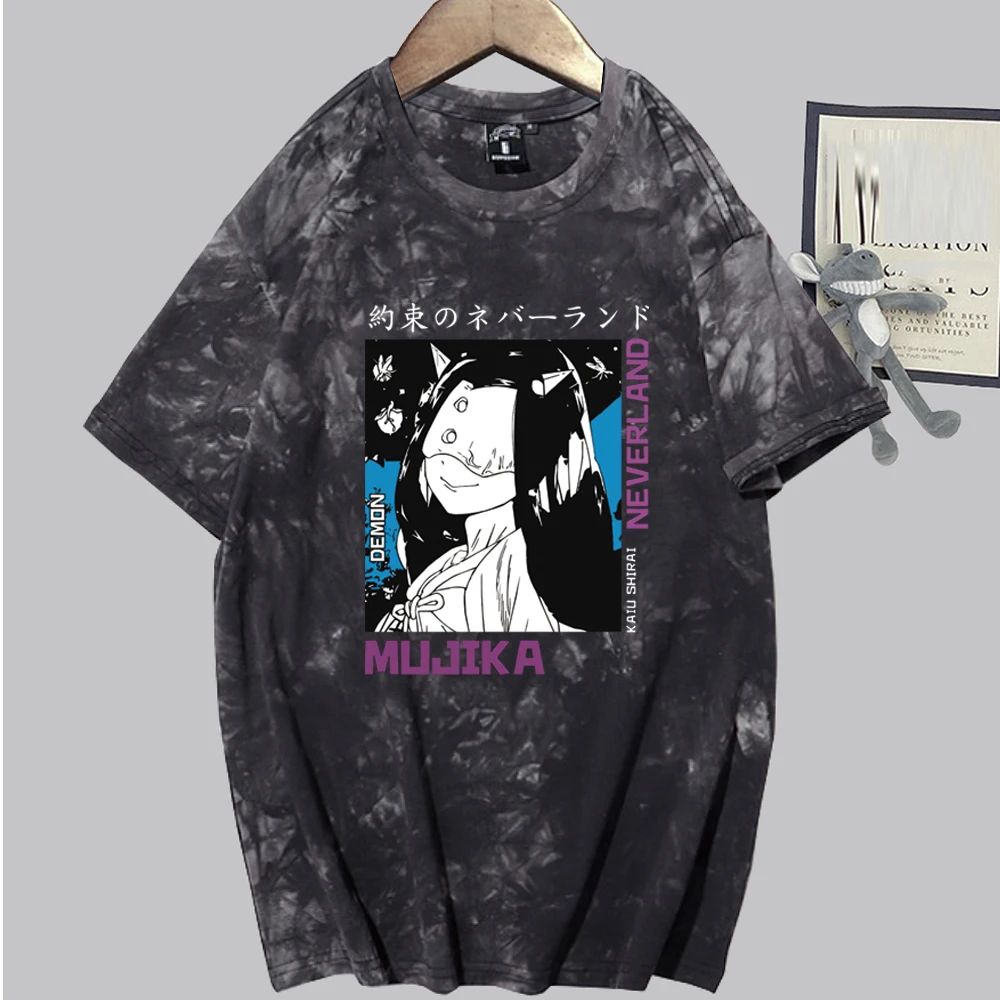 

Забавная Мужская футболка с коротким рукавом в стиле японского аниме «обещания неверланда муджика»