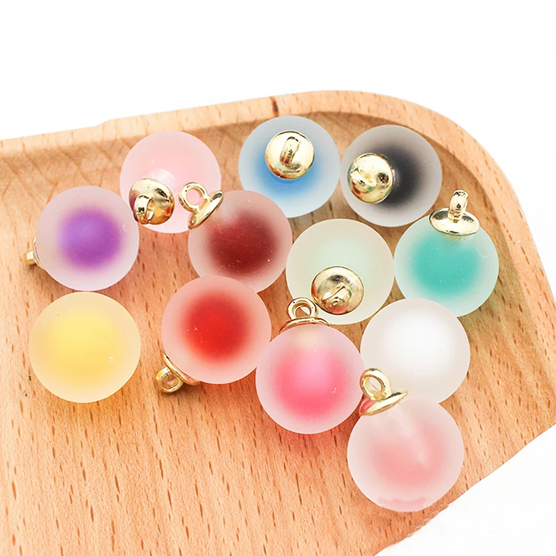 10 шт. 16 мм DIY Мини Матовый акриловый патронов бусы украшение кулон украшения