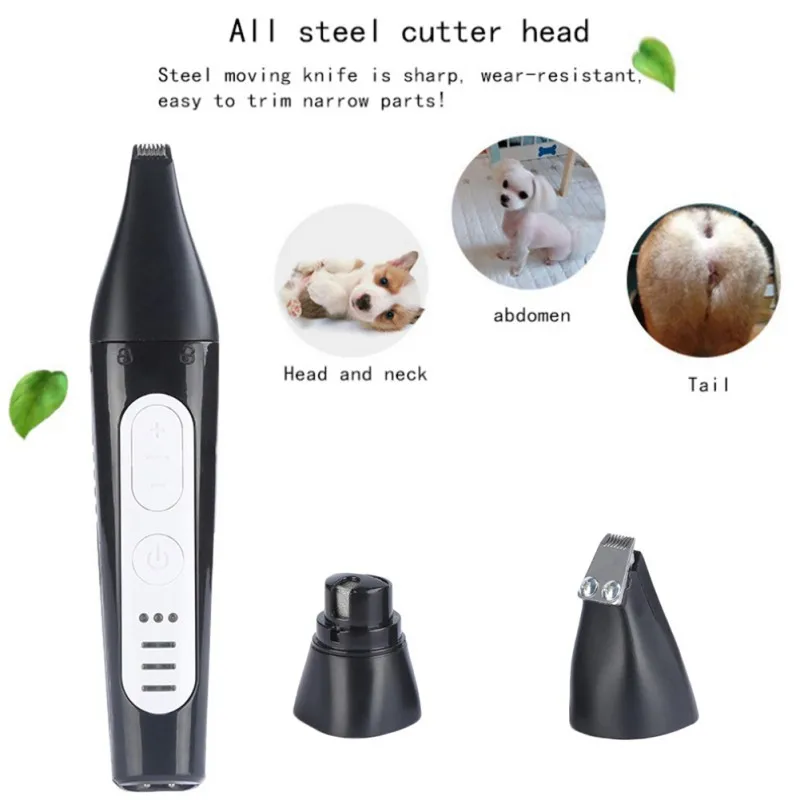 

Dog Hair Trimmer USB Rechargeable Professional Pets Hair Trimmer For Dogs Cats Clipper Grooming Kit For Nail Grinder Hair Trimme