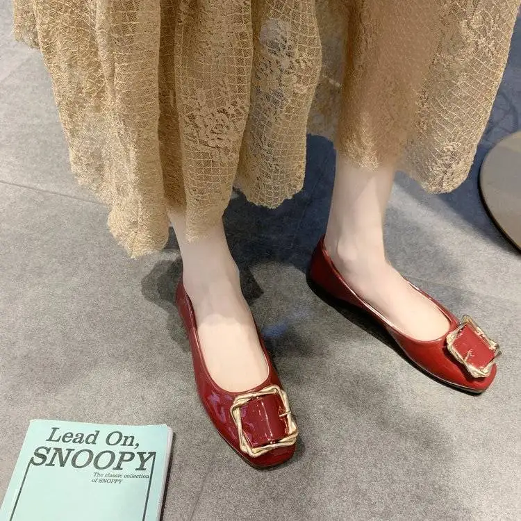 Marlisasa/женские модные классические офисные туфли на плоской подошве черного цвета