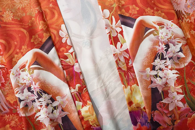 Fashion Streetwear Beauty Print Kimono Cardigan Robe China Haori Obi Traditional Japanese Clothes for Women Men | Тематическая