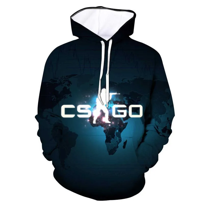 Крутая CS GO геймер Толстовка Counter Strike Global offency CSGO мужская толстовка с капюшоном