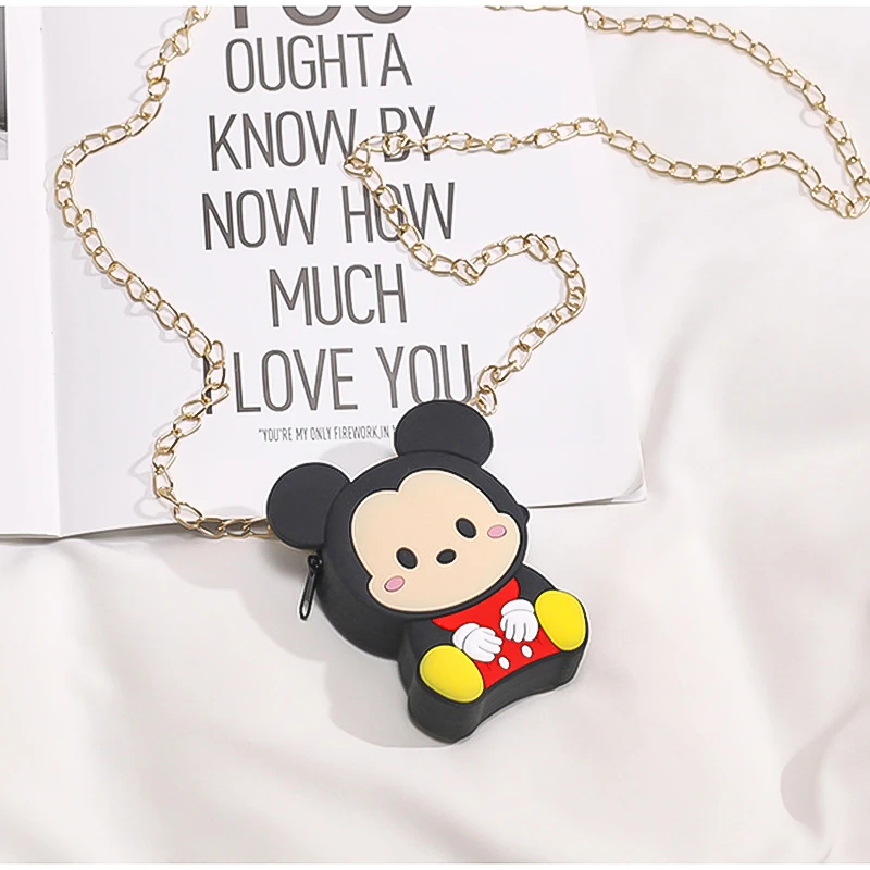 Модный новый женский кошелек для монет на плечо мультяшный силиконовый