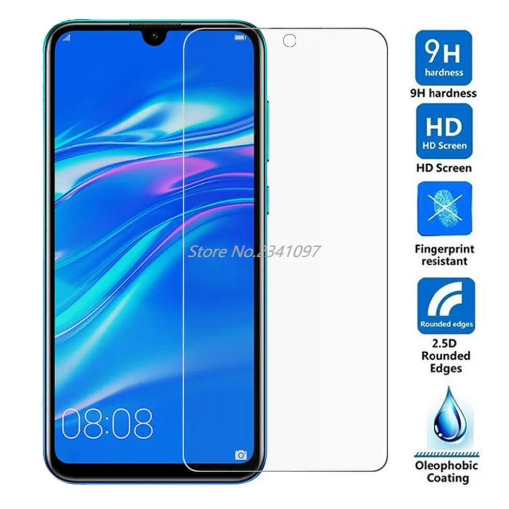 С уровнем твердости 9 H 2.5D Защитная пленка для экрана HuaWei Y3 Y5 Y6 Y7 Prime 2018 Y9 Pro
