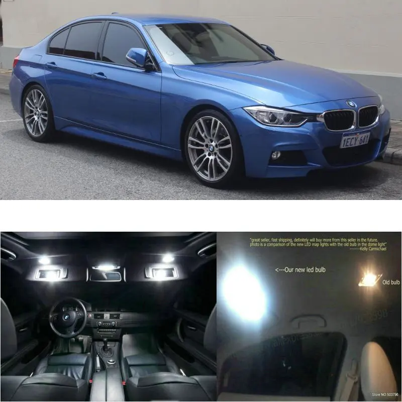Светодиодный интерьер автомобиля фары для Bmw f30 2013 + номер купольная карта стопы