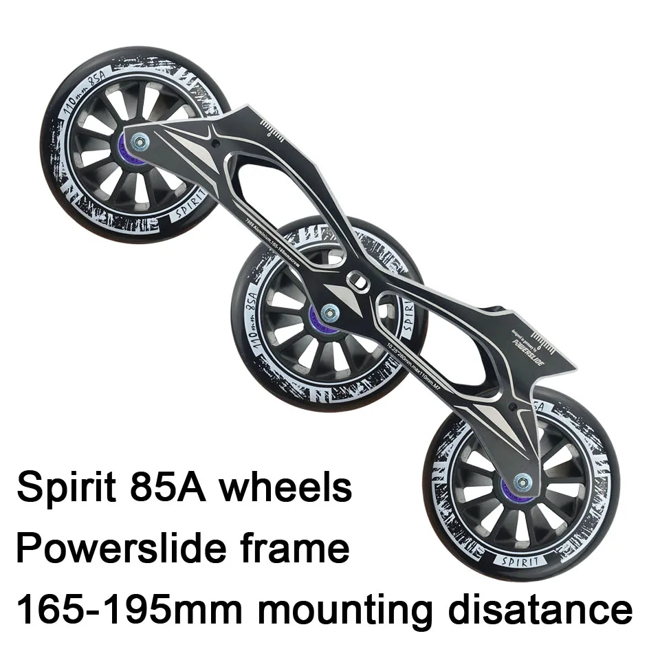 Powerslide скоростной скейт рама 3*110 мм с 110 Infinity Skating 85A колеса для 165 195 расстояние Patines