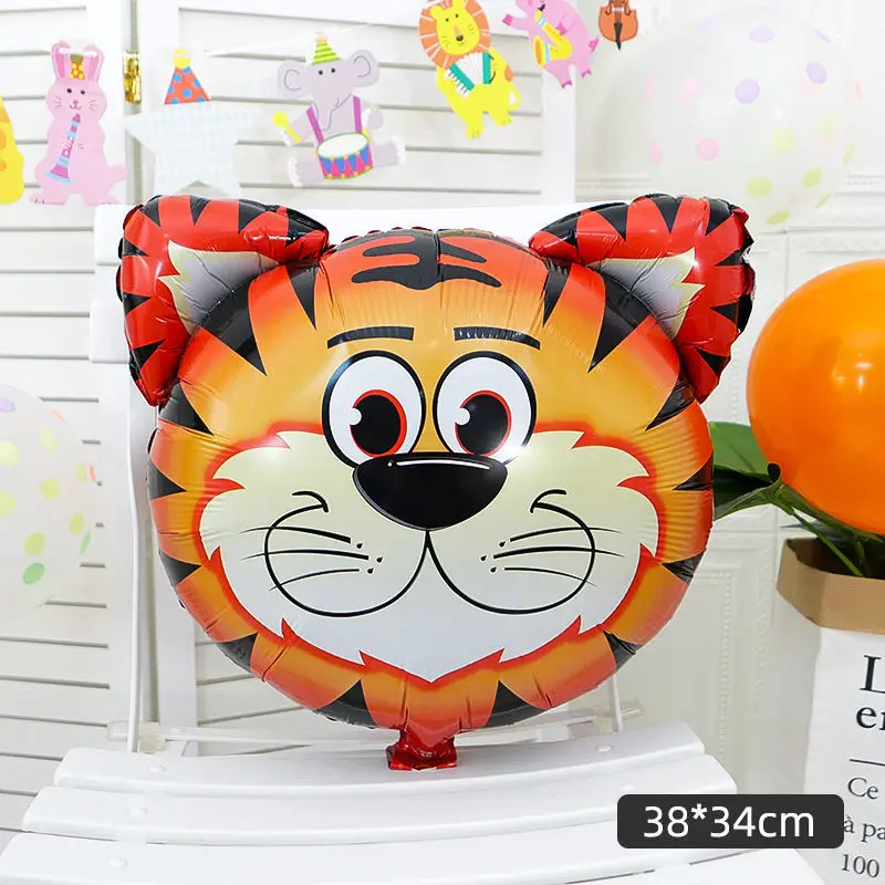 Новый стиль 4D Мультяшные животные тигр обезьяна панда фольгированный шар