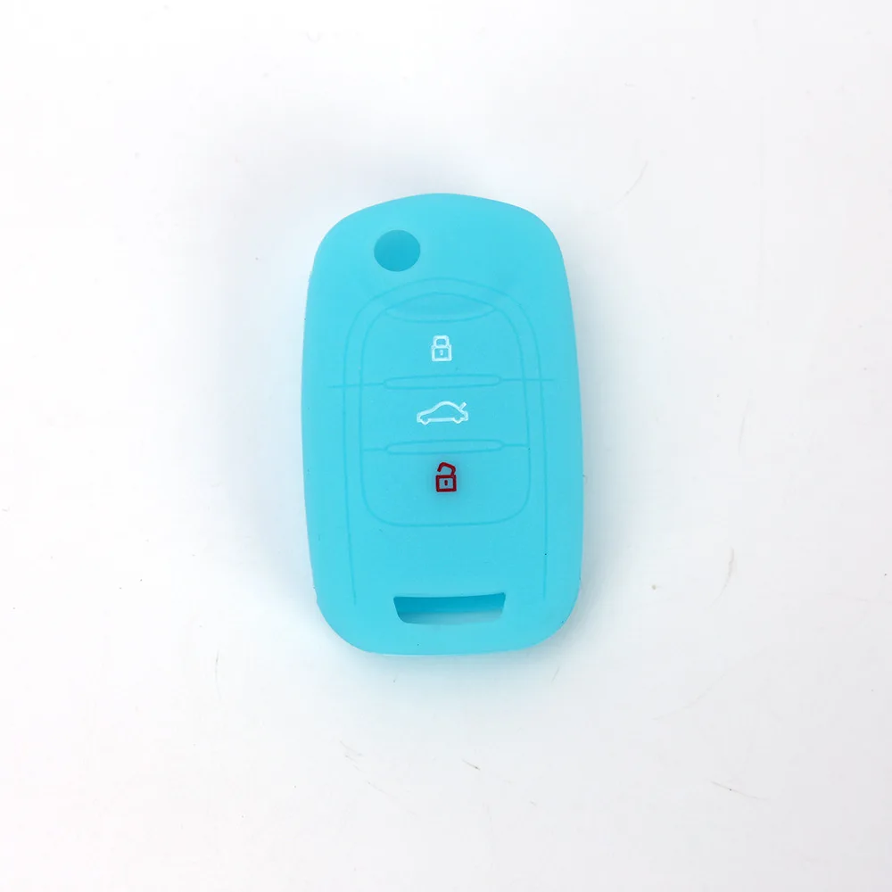 

Silicone Car Key Cover for SGMW Wuling HongGuang S Macro Light S1 Auto Flip Folding Key Case