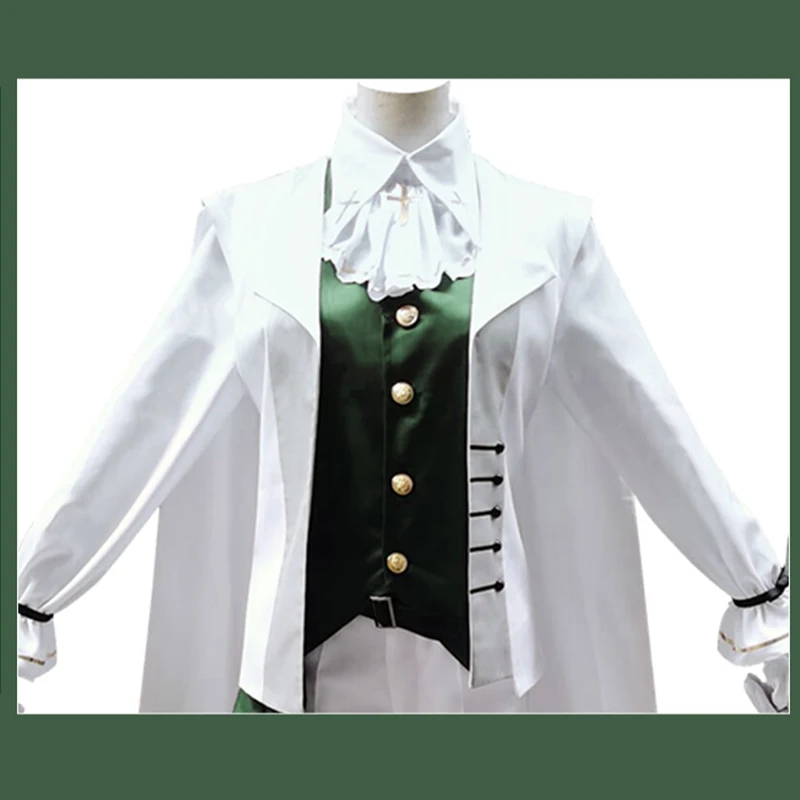 

Game Identity V Cosplay costumes Survivor Embalmer Aesop Carl Cosplay Costume Enchanter Uniforms Suits White Midsummer tea party