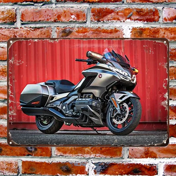 

Motorcycle Metal Tin Sign Plaques Home Decoration Wall Stickers Wall Art